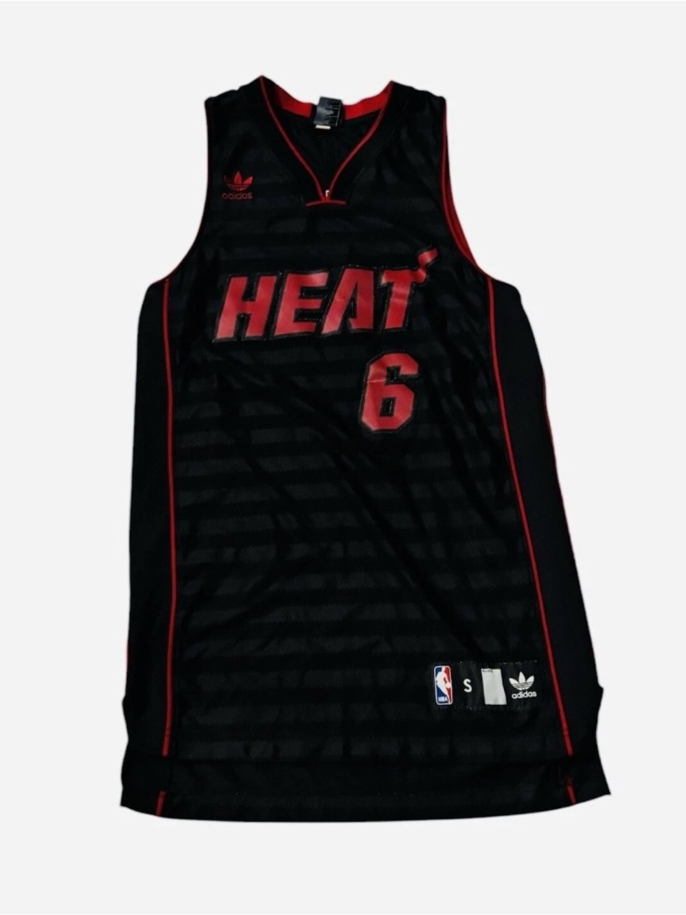 Vintage Lebron James Miami Heat Plaid Adidas Jeresy Sz Small Men